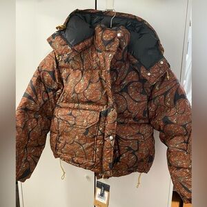 The North Face Retro Printed 71 Sierra Down Short Puffer Jacket Size XS